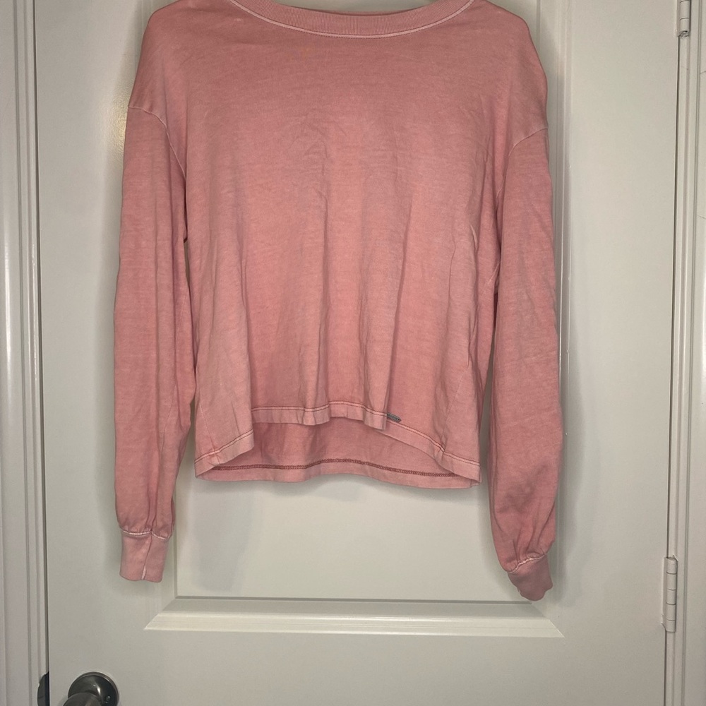 Blush pink long sleeve shirt
